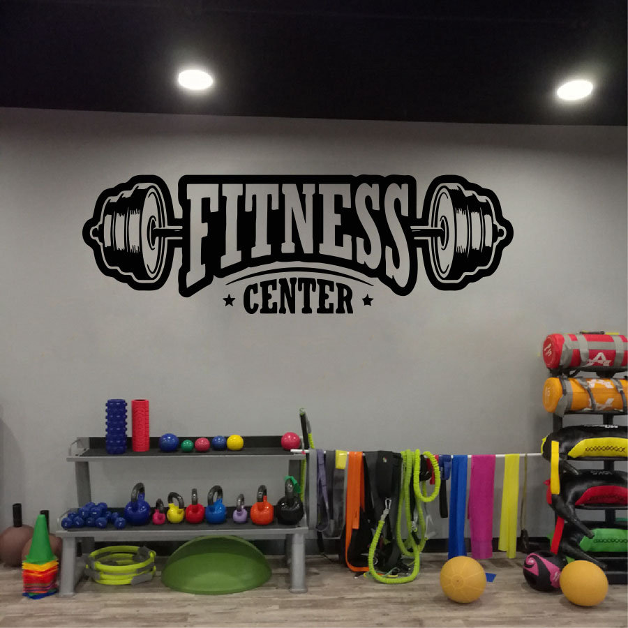 Home Gym Aesthetic - الصالة الرياضية الفينيل ديكور جدار صائق