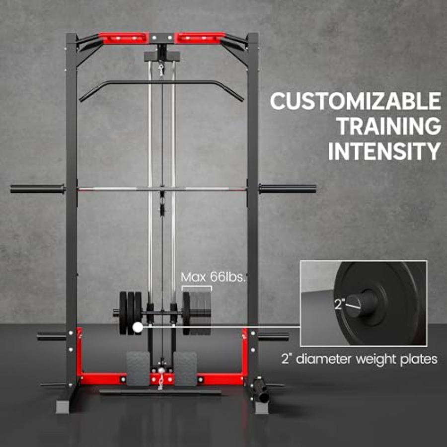 جهاز تمارين متعدد الوظائف (باو - مراجعة Squat Rack Power وسعره