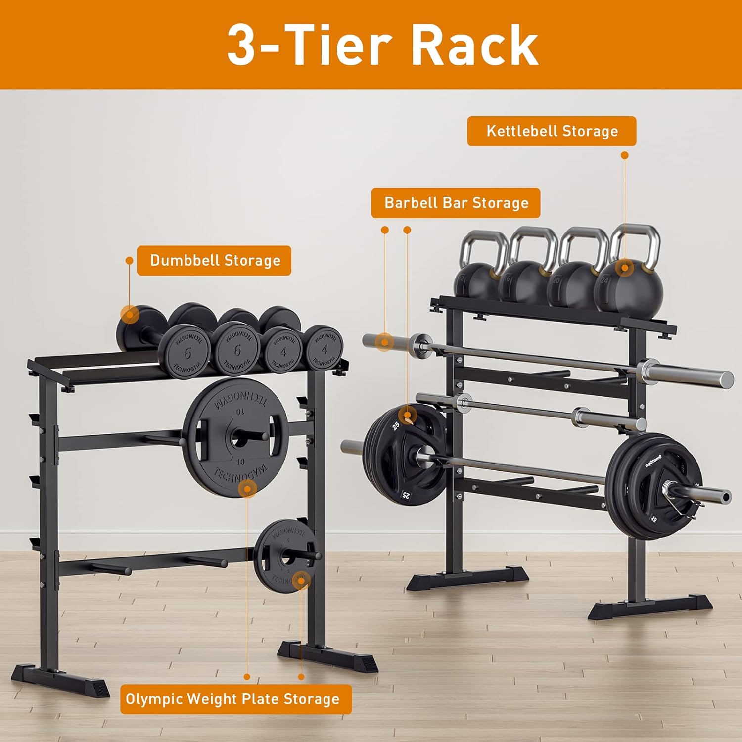 رف تخزين الأوزان لتدريب القوة  - مراجعة Home Gym Rack وسعره