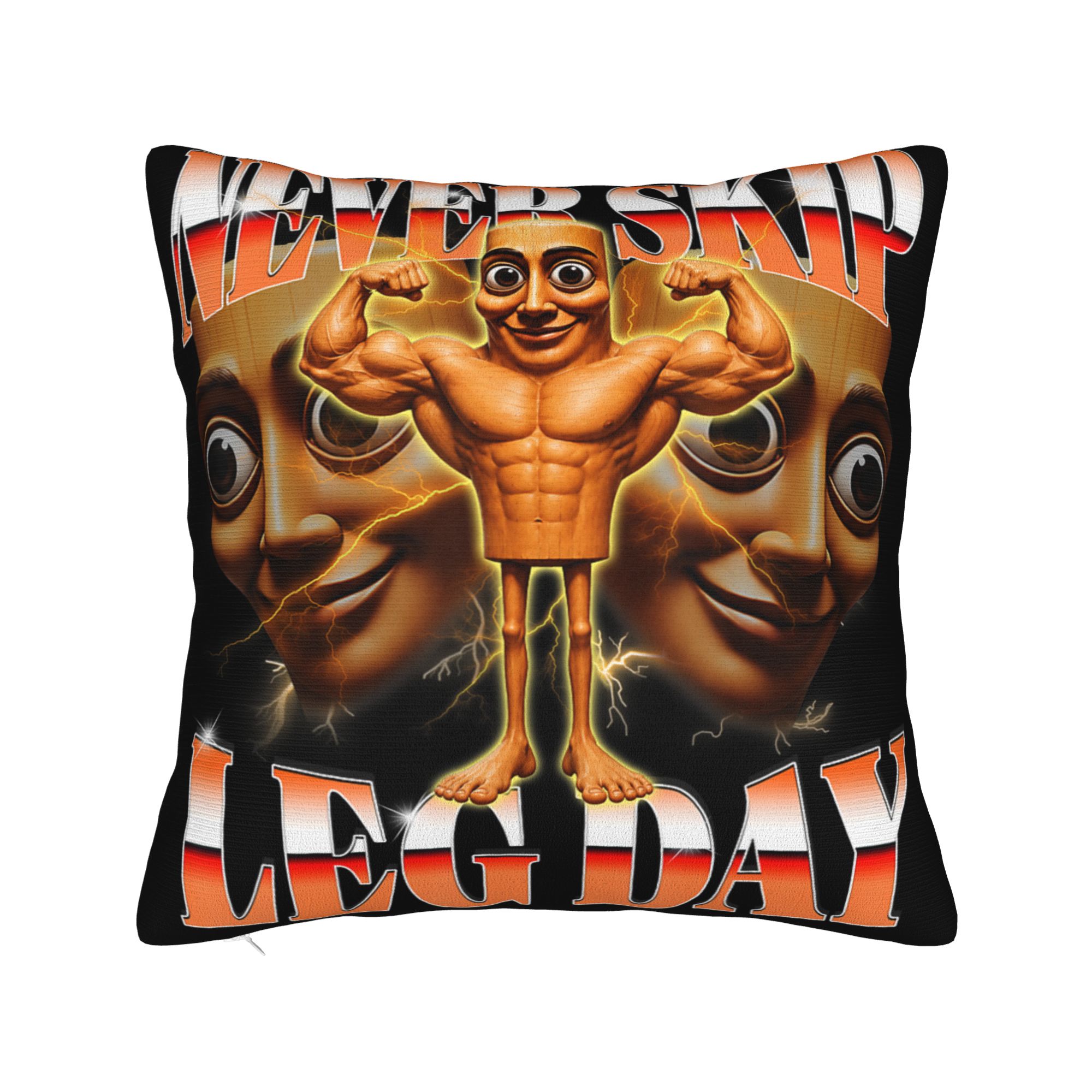 غطاء وسادة بتصميم ميم Y2K من ت - مراجعة Home Gym Leg Day وسعره