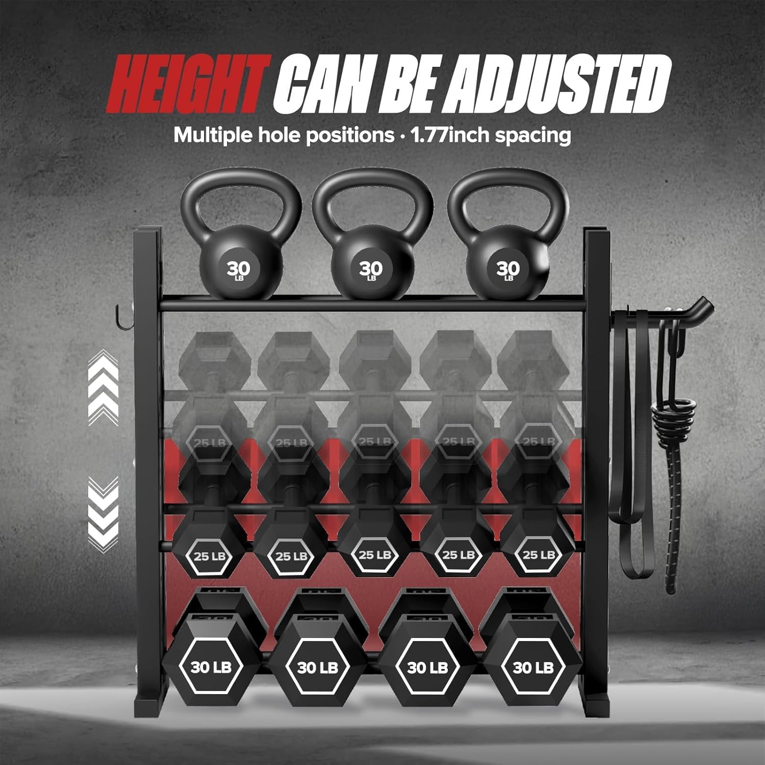 حامل دمبل ثلاثي الطبقات للاستخ - مراجعة Home Gym Rack وسعره