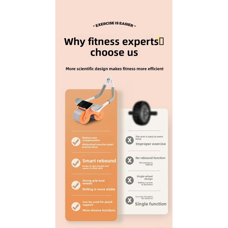 عجلة تمارين البطن ذاتية الارتد - مراجعة Ab Roller Wheel وسعره