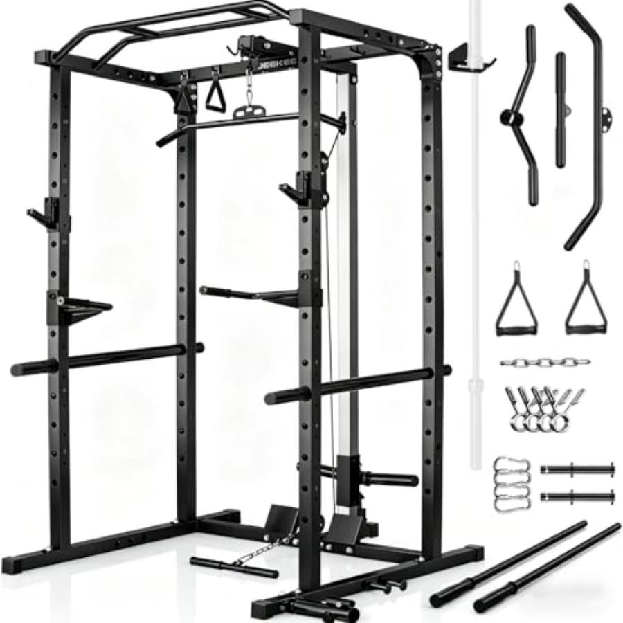 رف تمارين منزلي متعدد الوظائف  - مراجعة Squat Rack Power وسعره