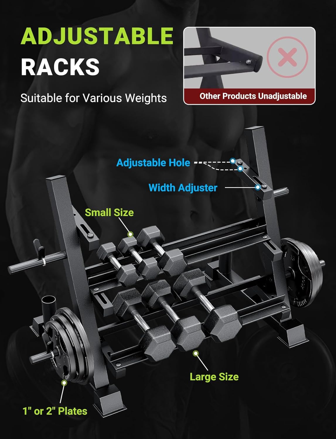 حامل دمبل متعدد الوظائف قابل ل - مراجعة Home Gym Rack وسعره