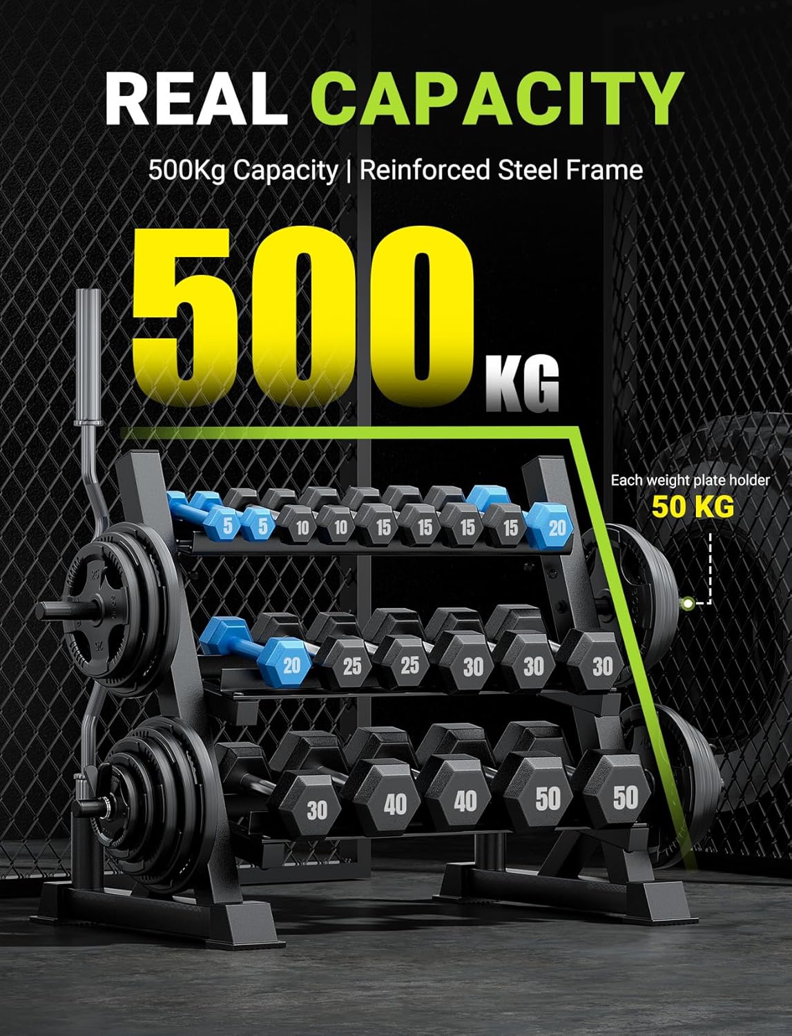 حامل دمبل متعدد الوظائف قابل ل - مراجعة Home Gym Rack وسعره