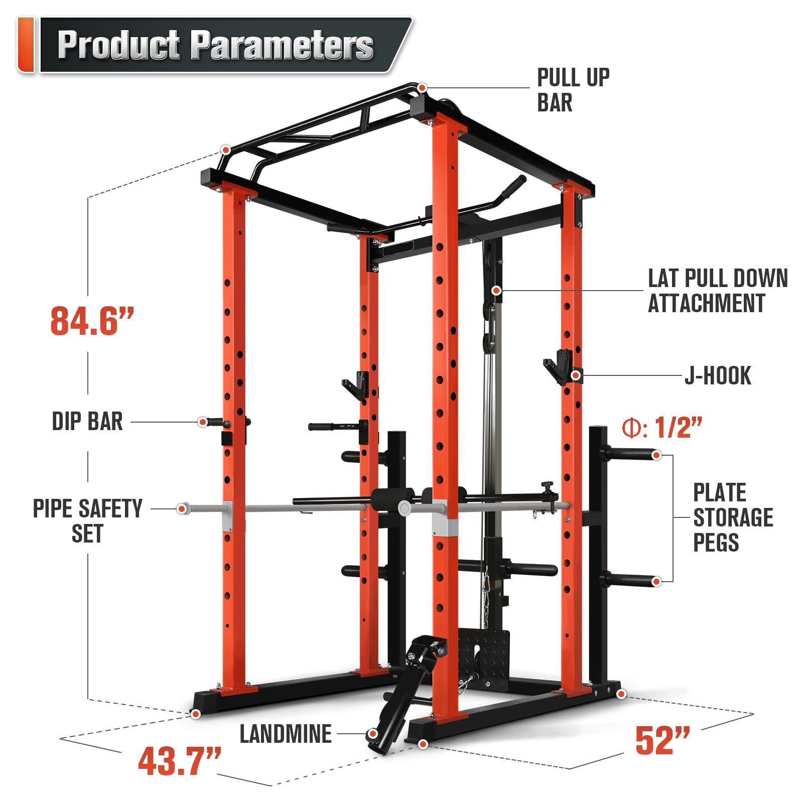 جهاز تدريب القوة متعدد الوظائف - مراجعة Squat Rack Power وسعره