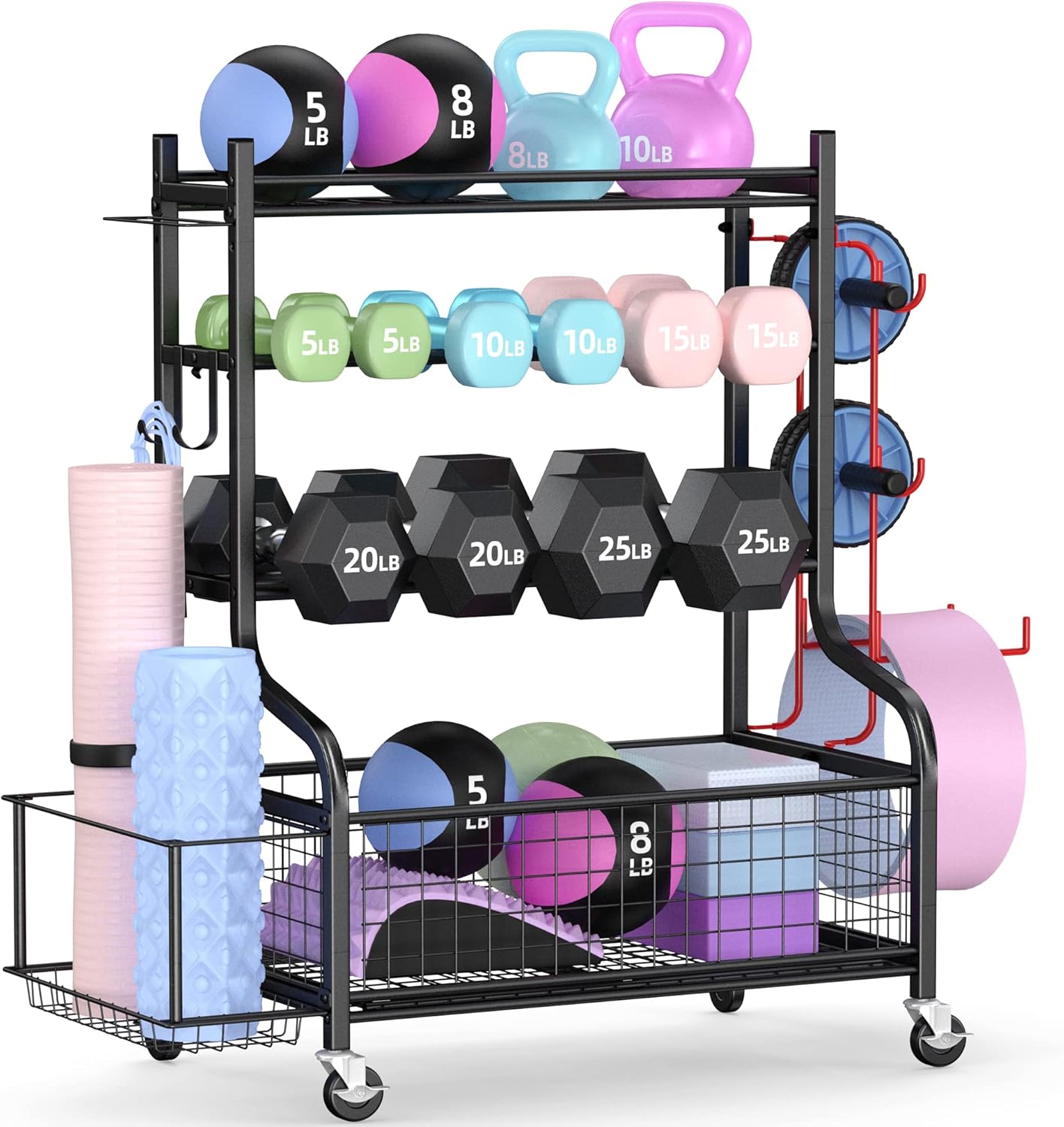 حامل دمبلز للصالة الرياضية الم - مراجعة Home Gym Rack وسعره