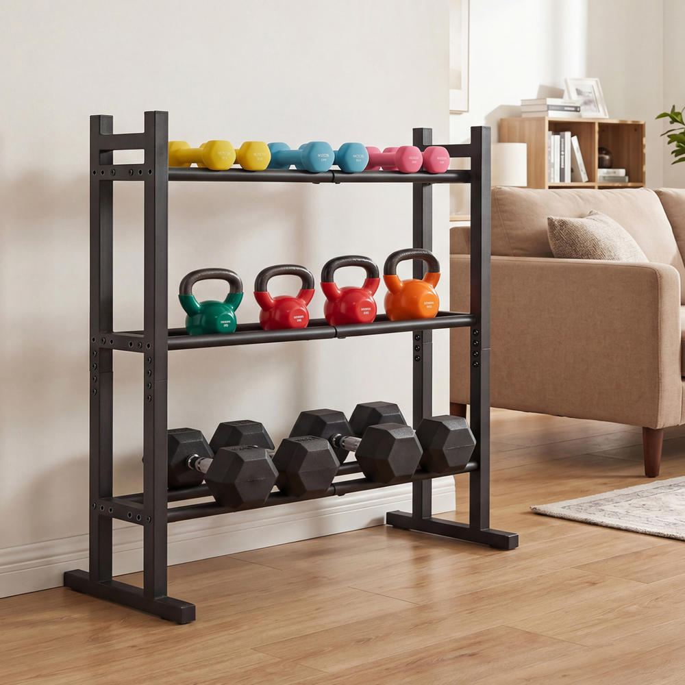 حامل أثقال ثلاثي الطبقات شديد  - مراجعة Home Gym Rack وسعره